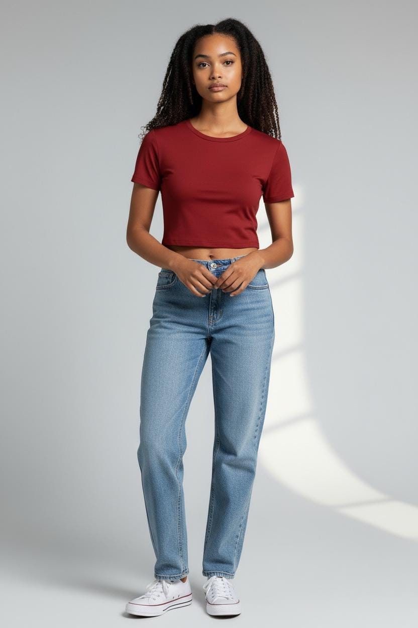 Fitted Crop Top (US0-US28) | PDF Sewing Pattern