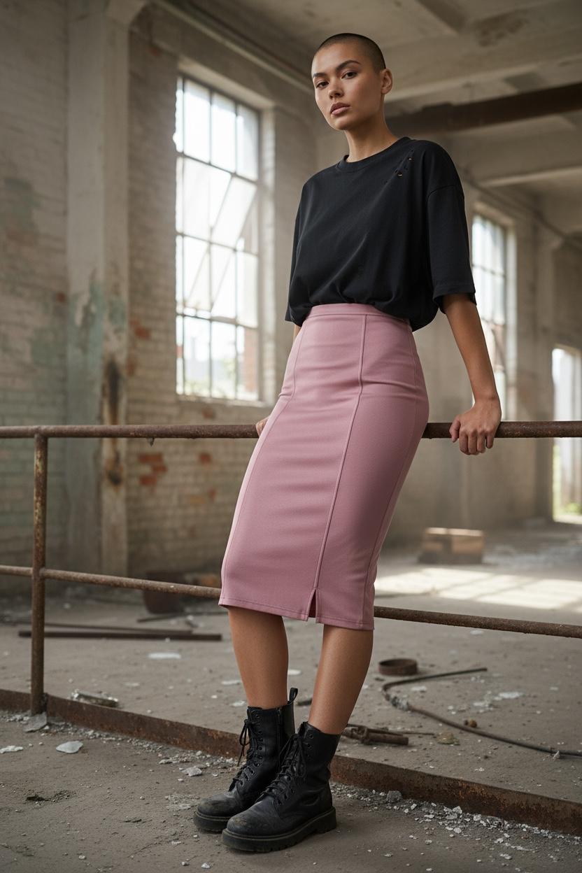 Office Look - Elegant Stretch Skirt (US0-US28) | PDF Sewing Pattern