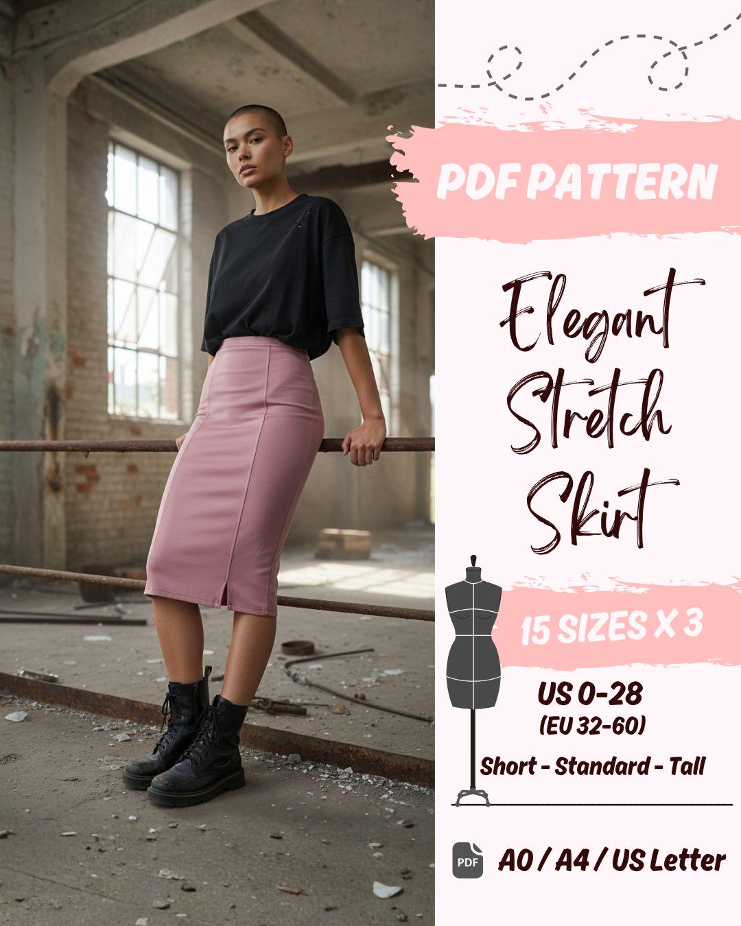 Stretch Skirt Sewing Pattern