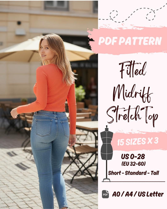 Fitted Midriff Top Sewing Pattern