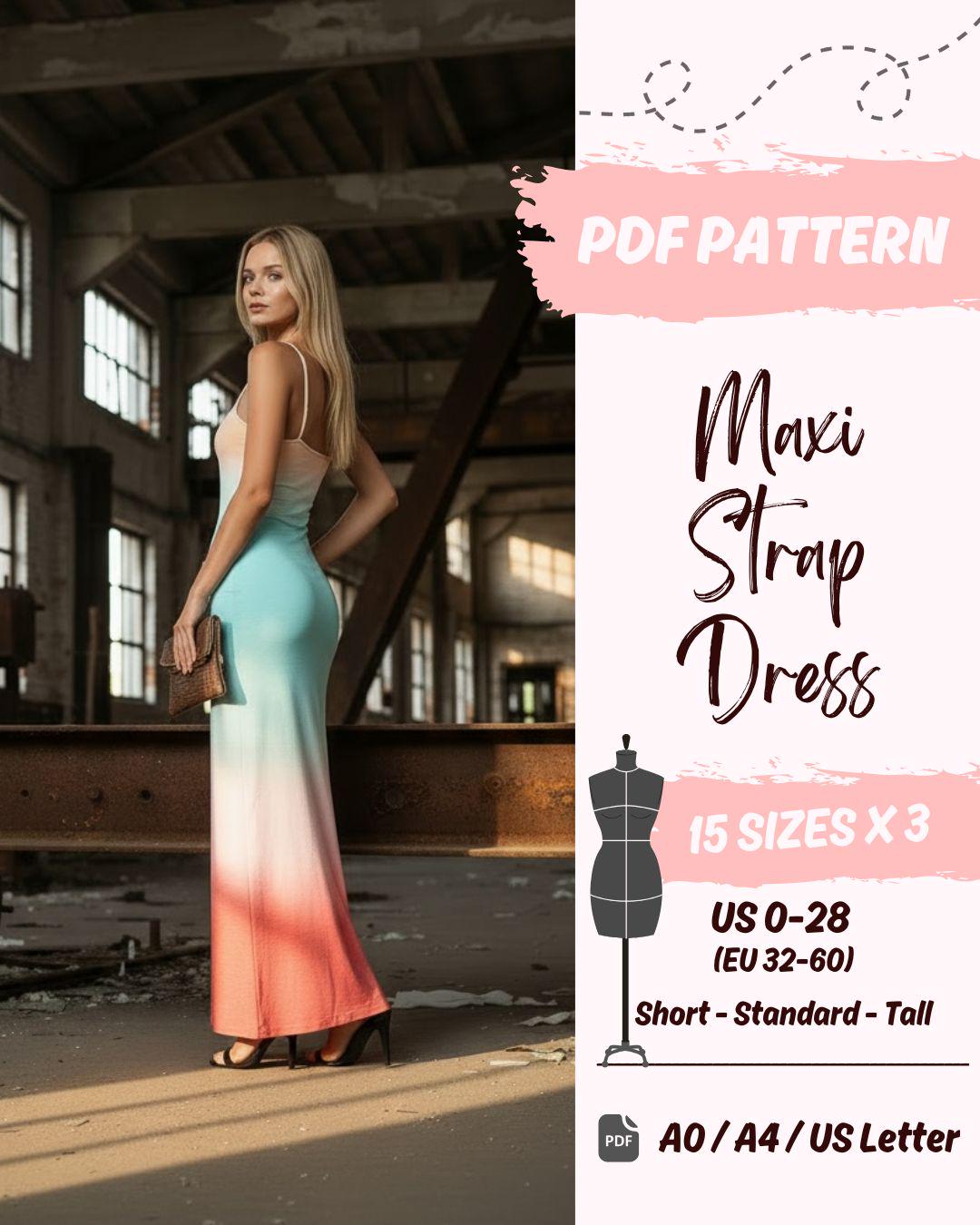 Maxi Strap Dress Sewing Pattern