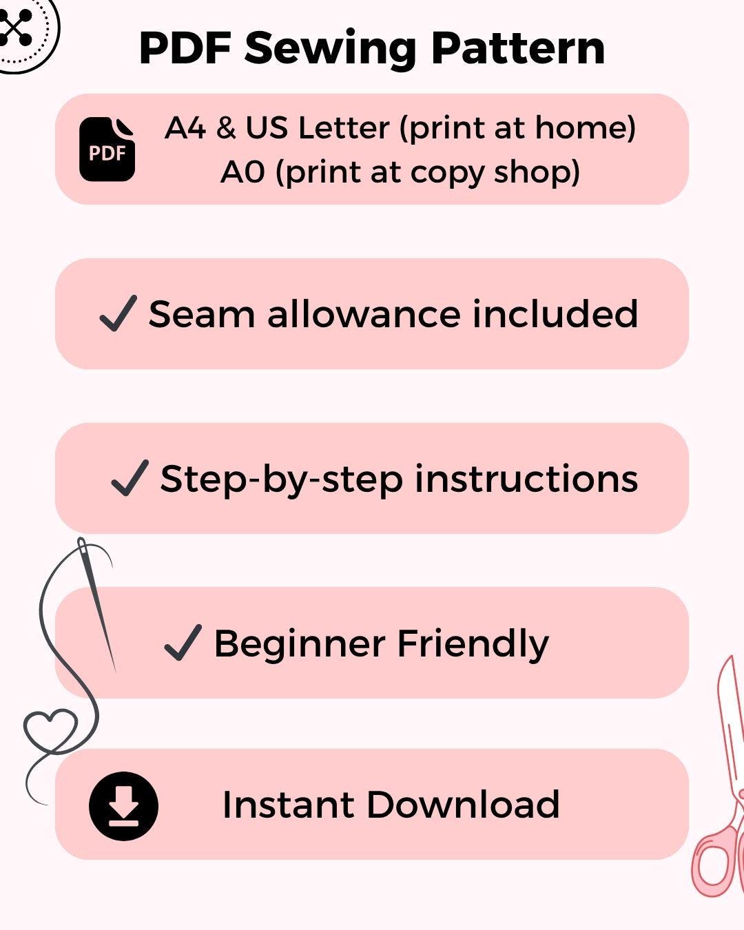 Fitted Stretch Top (US0-US28) | PDF Sewing Pattern