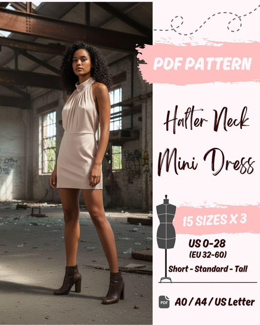 Party Mini Dress (US0-US28) | PDF Sewing Pattern