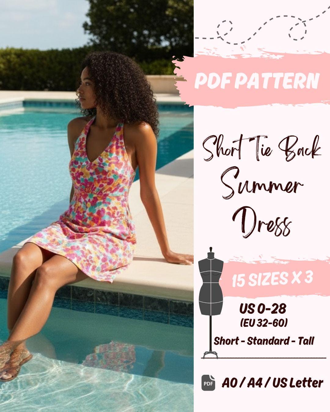 Short Summer Dress Sewing Pattern
