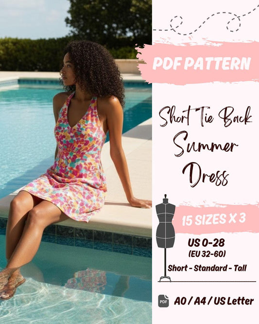 Short Summer Dress Sewing Pattern