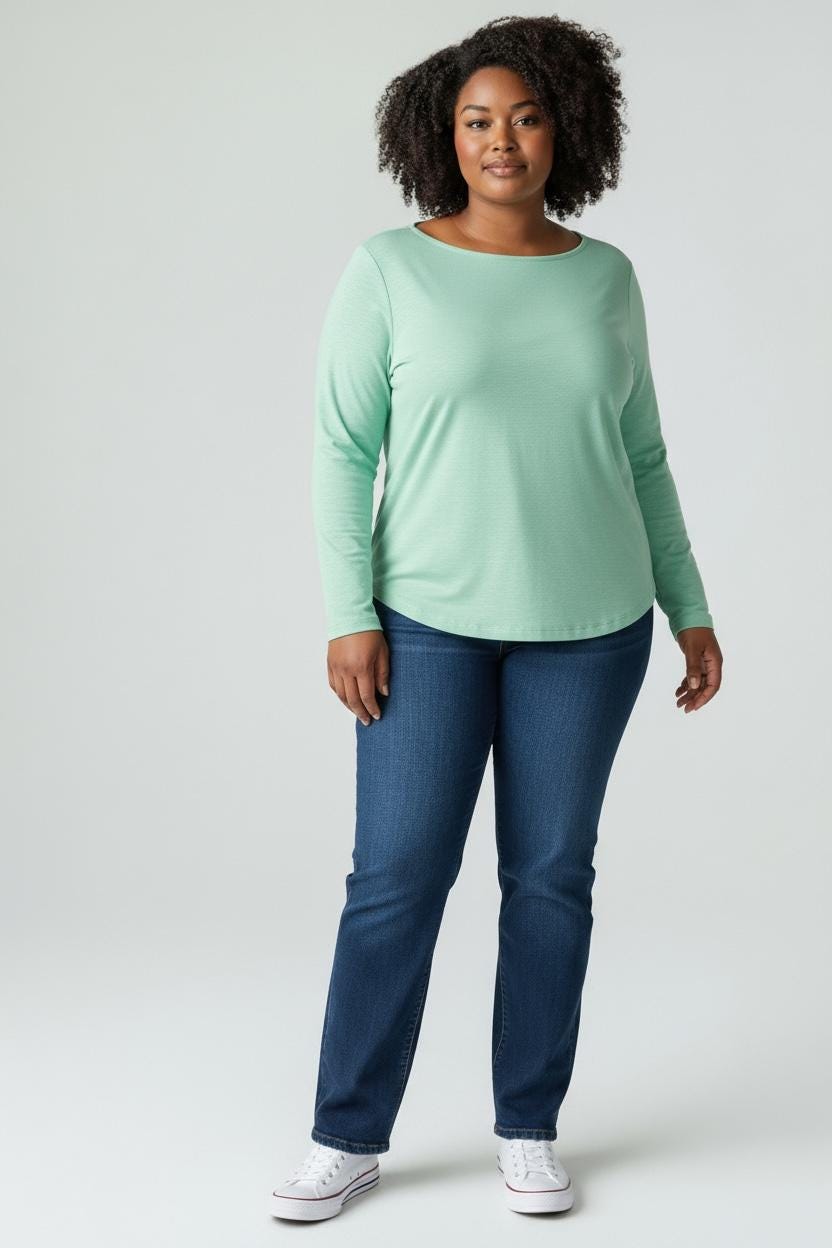 Slouchy High Hip Top (US0-US28) | PDF Sewing Pattern