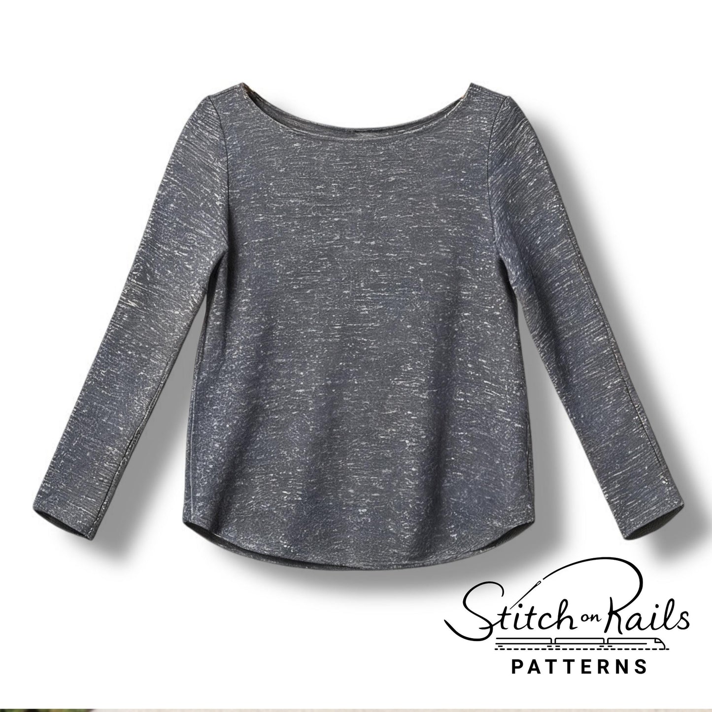 Slouchy High Hip Top (US0-US28) | PDF Sewing Pattern