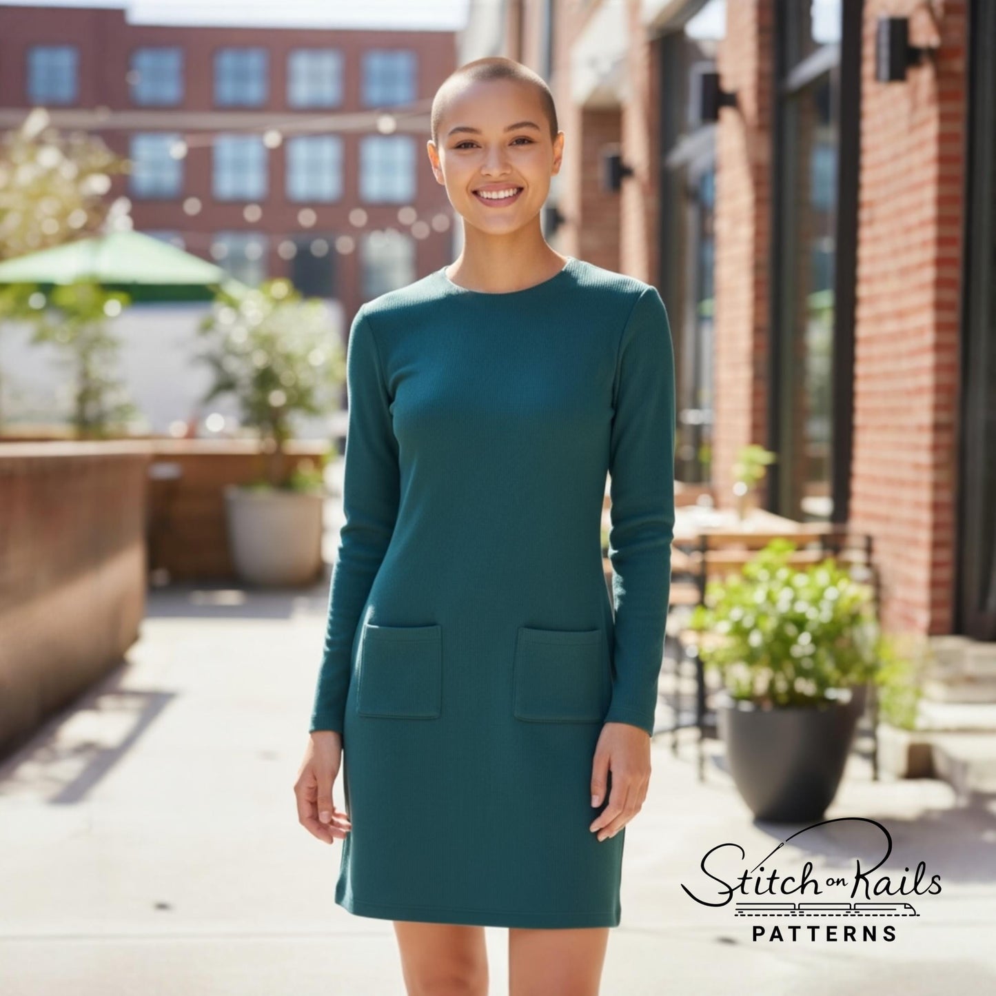 Dehnbares Jerseykleid (EU32-EU60) | PDF-Schnittmuster
