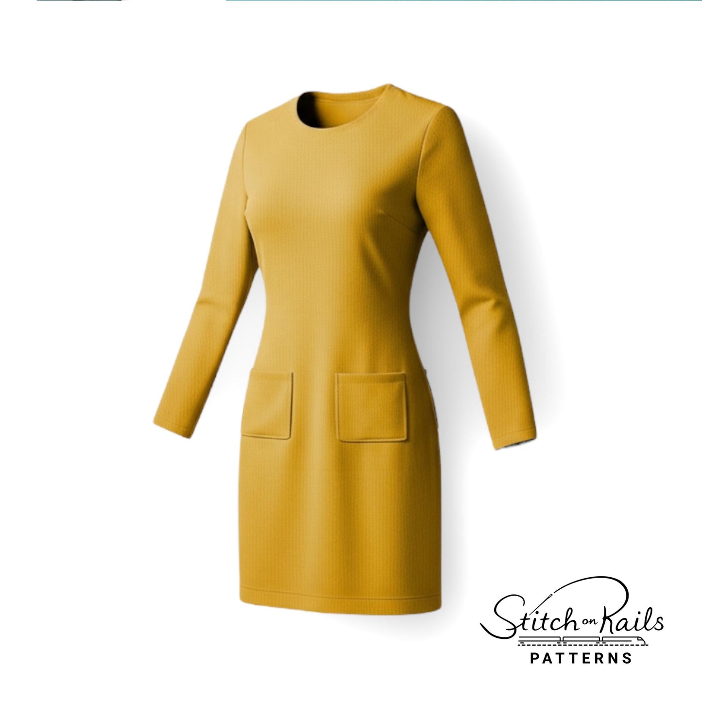 Dehnbares Jerseykleid (EU32-EU60) | PDF-Schnittmuster