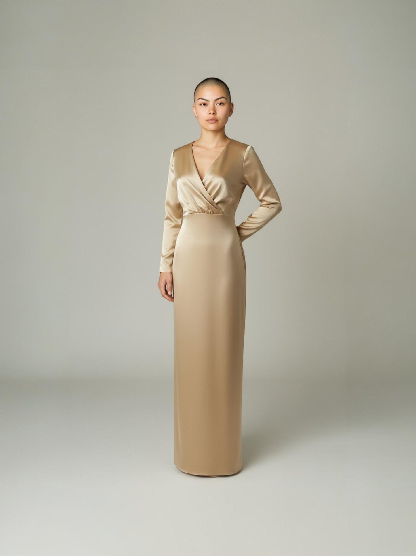 Surplice Neck Fitted Dress (US0-US28) | PDF Sewing Pattern