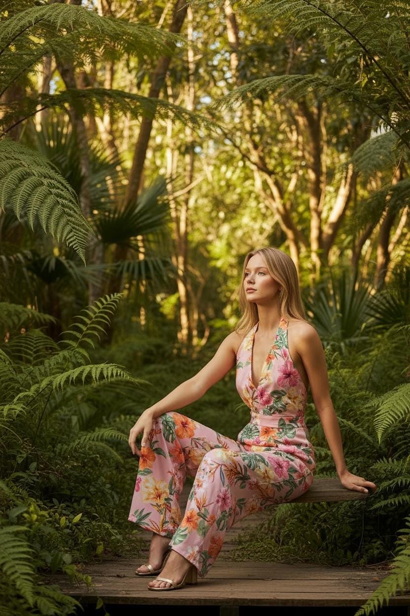 Wide Leg Open Back Jumpsuit (US0-28) | PDF Sewing Pattern