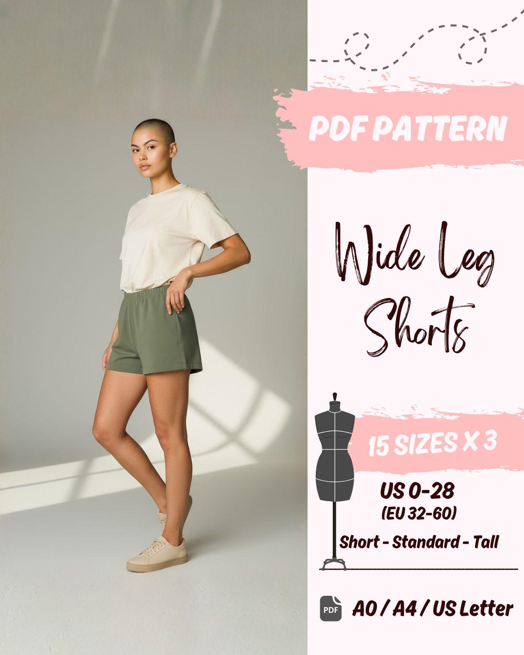 Wide Leg Short Sewing Pattern